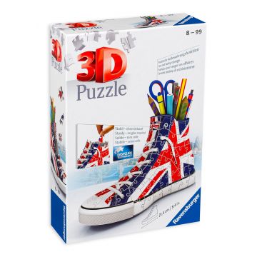 3D Puzzle Ravensburger din 108 de piese - Pantof, Union Jack
