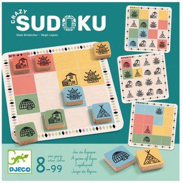 Joaca de copii  Djeco - Crazy Sudoku,  40 cărți