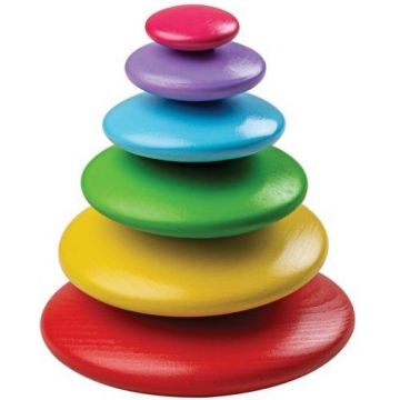 Joc de balans din lemn  Bigjigs - Curcubeu