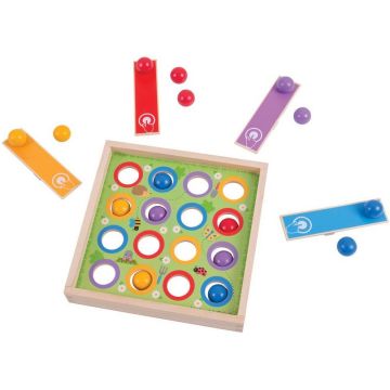 Joc din lemn cu bile, pentru copii Bigjigs - Drept la tinta
