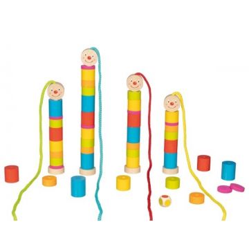 Joc din lemn Goki - Omidă mică pentru înșirat
