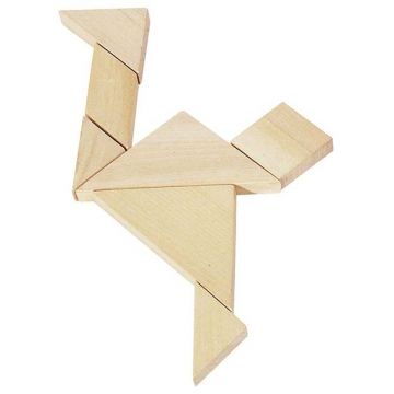 Joc din lemn Goki - Tangram
