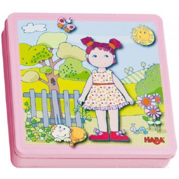 Joc magnetic pentru copii Haba - Imbrac-o pe Lili