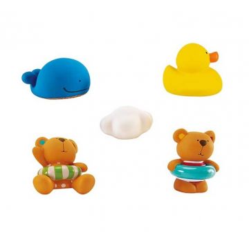 Jucarie de baie Hape - Ursuletul Teddy si prietenii