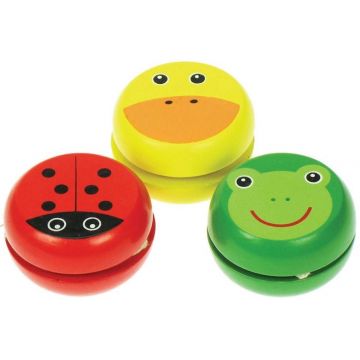 Jucarie din lemn Bigjigs - Yo-Yo, animalut, sortiment