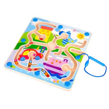 Jucarie din lemn Classic World - Tabla magnetica, trafic