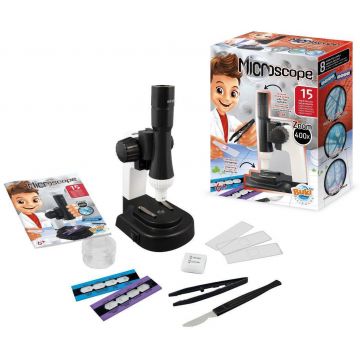 Microscop pentru copii Buki Sciences - Cu 15 experimente