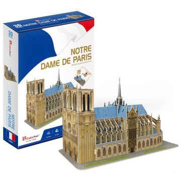 Puzzle 3D Cubic Fun cu 53 de piese - Catedrala Notre Dame din Paris