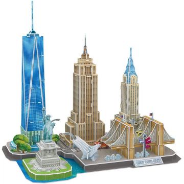 Puzzle 3D Cubic Fun de 123 piese - City Line New York City
