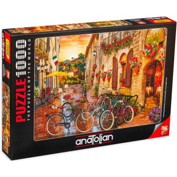 Puzzle Anatolian din 1000 de piese - Plimbare cu bicicleta in Toscana, David MacLean