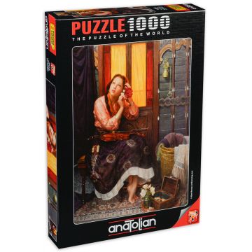 Puzzle Anatolian din 1000 de piese - Trandafir violet, Alan Murray