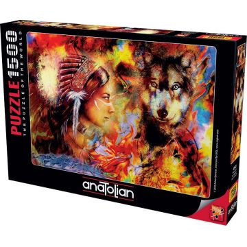 Puzzle Anatolian din 1500 de piese - Lup