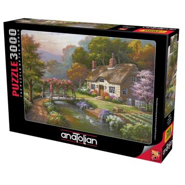Puzzle Anatolian din 3000 de piese - Casa cu trandafiri
