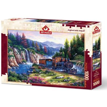 Puzzle Art Puzzle din 1000 de piese - Calatorie cu trenul, Athuro Zaraga