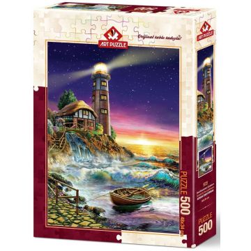 Puzzle Art Puzzle din 500 de piese - Apus de soarela far, Adrian Chesterman