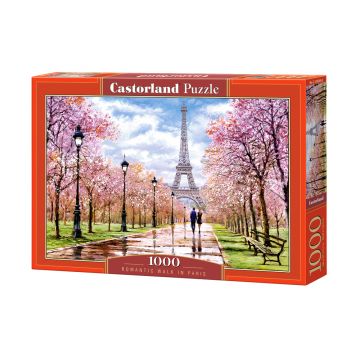 Puzzle Castorland din 1000 de piese - Plimbare romantica in Paris, Richard Macneil
