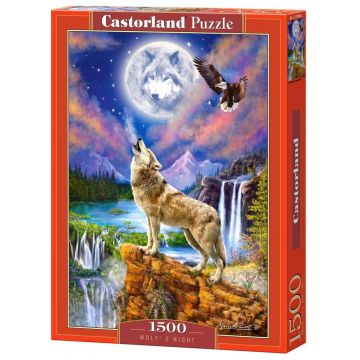 Puzzle Castorland din 1500 de piese - Noaptea lupului, Marcelo Corti