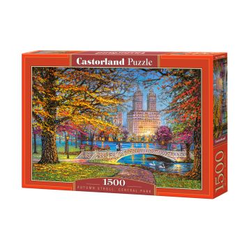 Puzzle Castorland din 1500 de piese - Plimbare toamna, Central Park