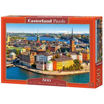 Puzzle Castorland din 500 de piese - Stockholm, vechiul oras