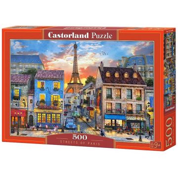 Puzzle Castorland din 500 de piese - Strazile Parisului