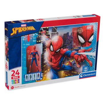 Puzzle Clementoni din 24 de maxi piese - Spiderman