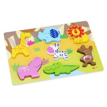 Puzzle din lemn Classic World - 3D cu animale
