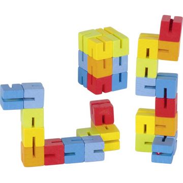 Puzzle din lemn Goki - Cubulete