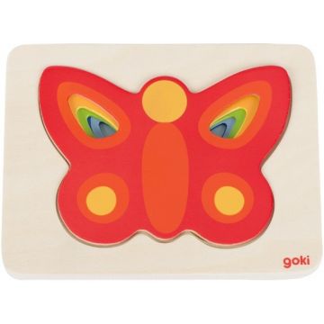 Puzzle din lemn Goki - Fluture