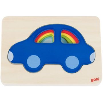 Puzzle din lemn Goki - Masina