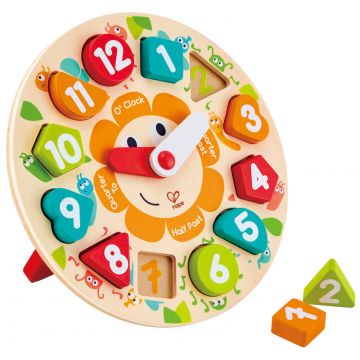 Puzzle din lemn Hape - Ceas