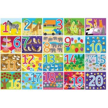 Puzzle din lemn pentru podea Bigjigs - 20 piese