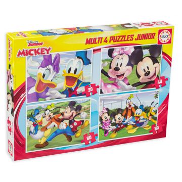 Puzzle Educa 4 in 1 - Mickey si prietenii