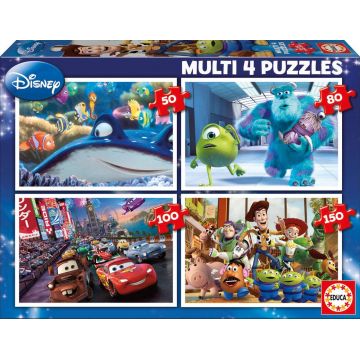 Puzzle Educa 4 in 1 - Pixar