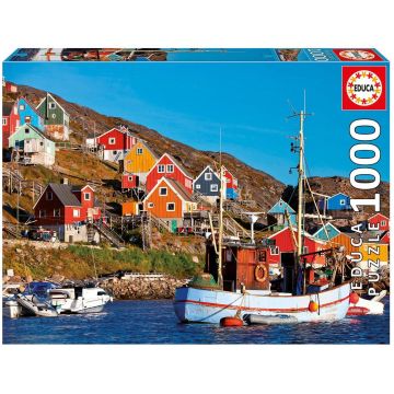 Puzzle Educa din 1000 de piese - Case scandinave