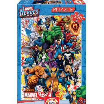 Puzzle Educa din 500 de piese - Marvel Heroes