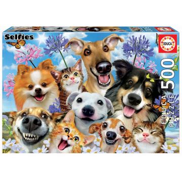 Puzzle Educa din 500 de piese - Selfie zambitor