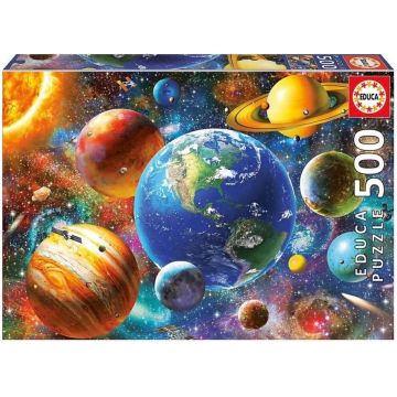 Puzzle Educa din 500 de piese - Sistemul solar