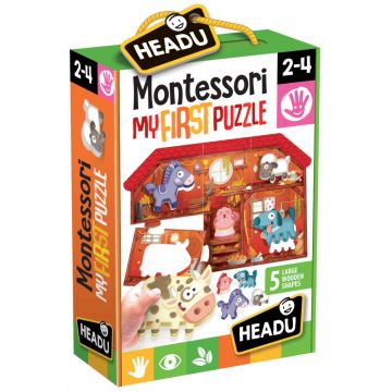 Puzzle educativ Headu Montessori - Primul meu puzzle, Ferma