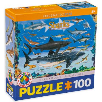 Puzzle Eurographics din 100 de piese – Rechini
