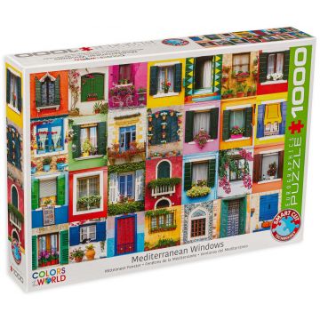 Puzzle Eurographics din 1000 de piese - Ferestre mediteraneene