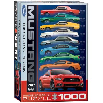Puzzle Eurographics din 1000 de piese - Ford Mustang la 50 ani