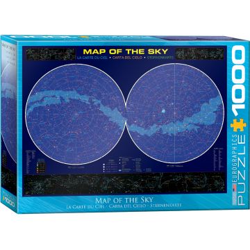 Puzzle Eurographics din 1000 de piese - Harta cerului
