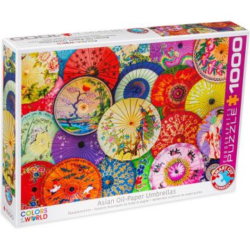 Puzzle Eurographics din 1000 de piese - Umbrele asiatice