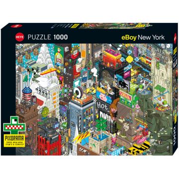 Puzzle-ghicitoare Heye din 1000 de piese - Căutare New York, eBoy