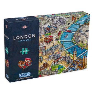 Puzzle Gibsons din 1000 de piese - Atractii turistice in Londra, Maria Rabinsky