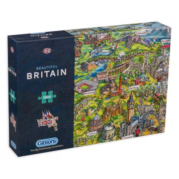 Puzzle Gibsons din 1000 de piese - Frumoasa Marea Britnie, Maria Rabinsky