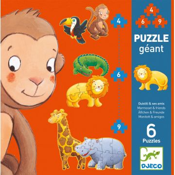 Puzzle gigant Djeco - Marmo si prietenii