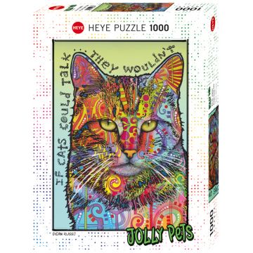 Puzzle Heye din 1000 de piese - Daca pisicile puteau sa vorbeasca