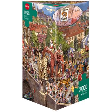 Puzzle Heye din 2000 de piese - Parada stradala, Doro Gobel i Peter Knorr