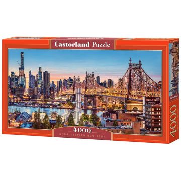 Puzzle panoramic Castorland din 4000 de piese - Bun seara New York
